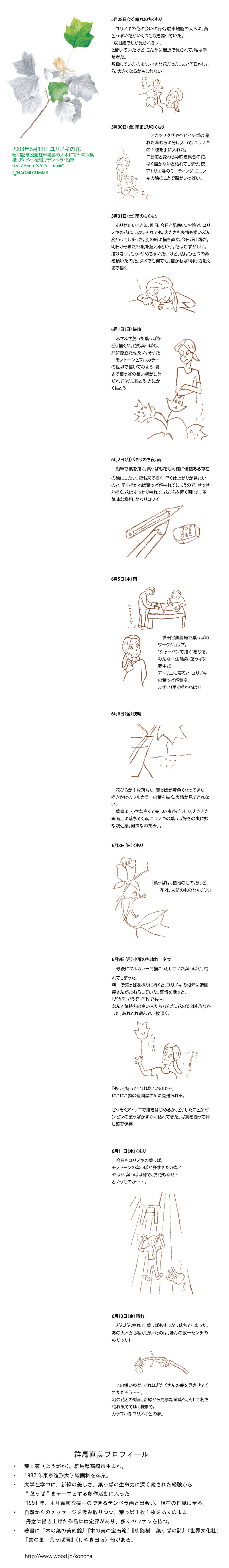 葉画家 群馬直美さんのアートコラム 第５回 一般財団法人 公園財団
