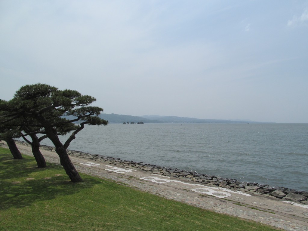 公園から望む宍道湖