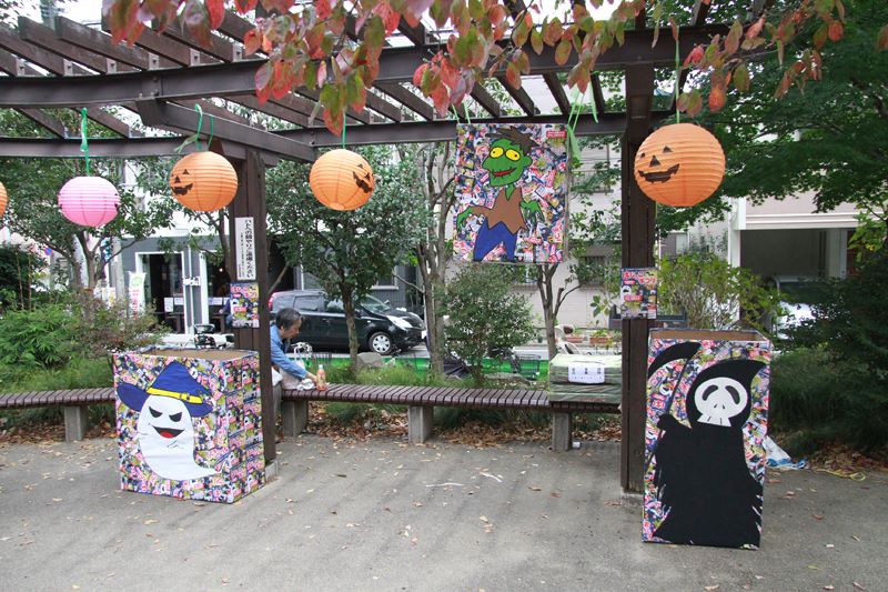 むさしの保育園の先生方が作ったハロウィン装飾