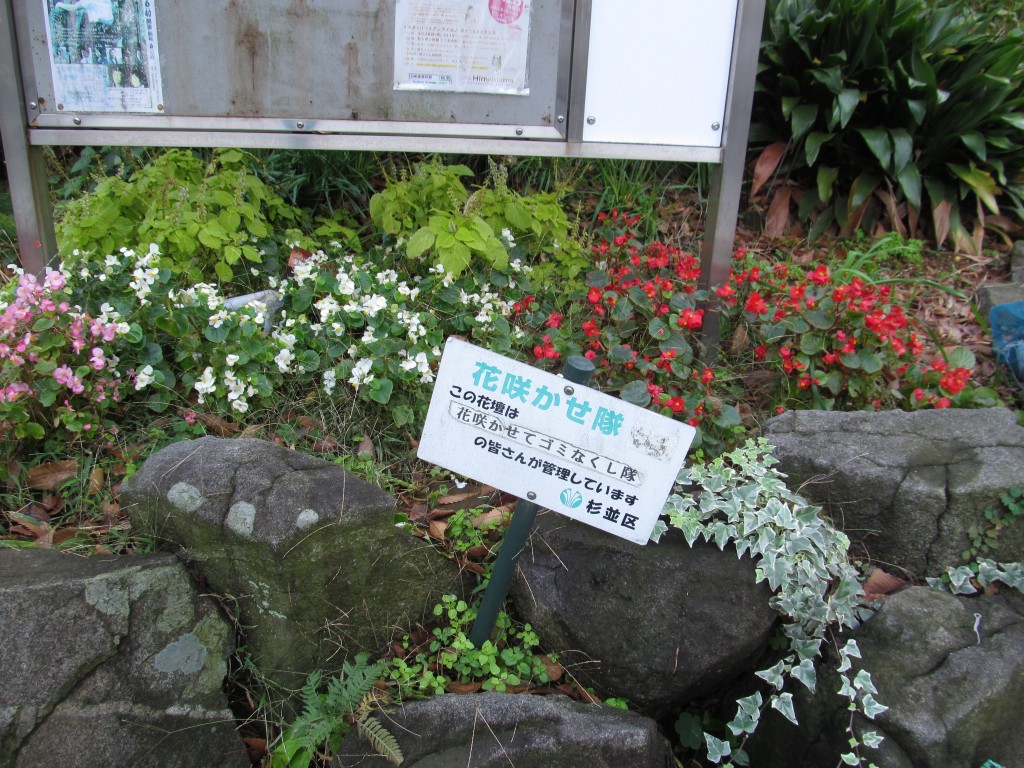 小松崎さんたちのグループが植えている花壇