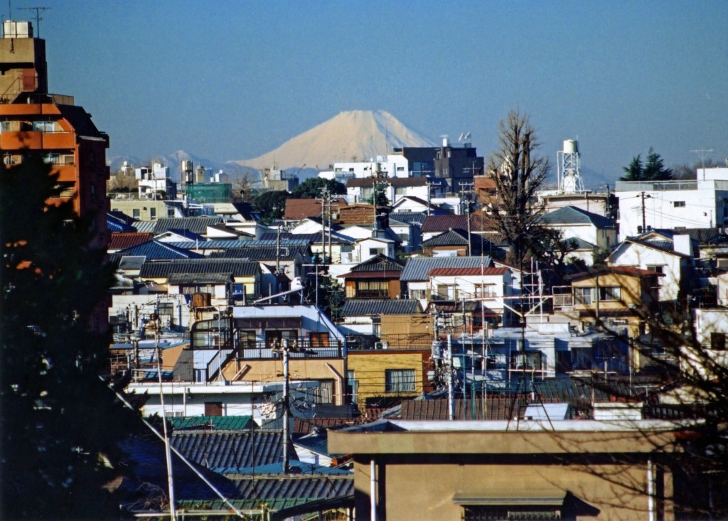 富士見坂からの眺望（1990年）石川正氏撮影