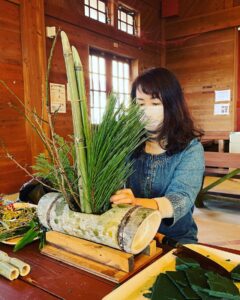 門松づくり体験実施の様子