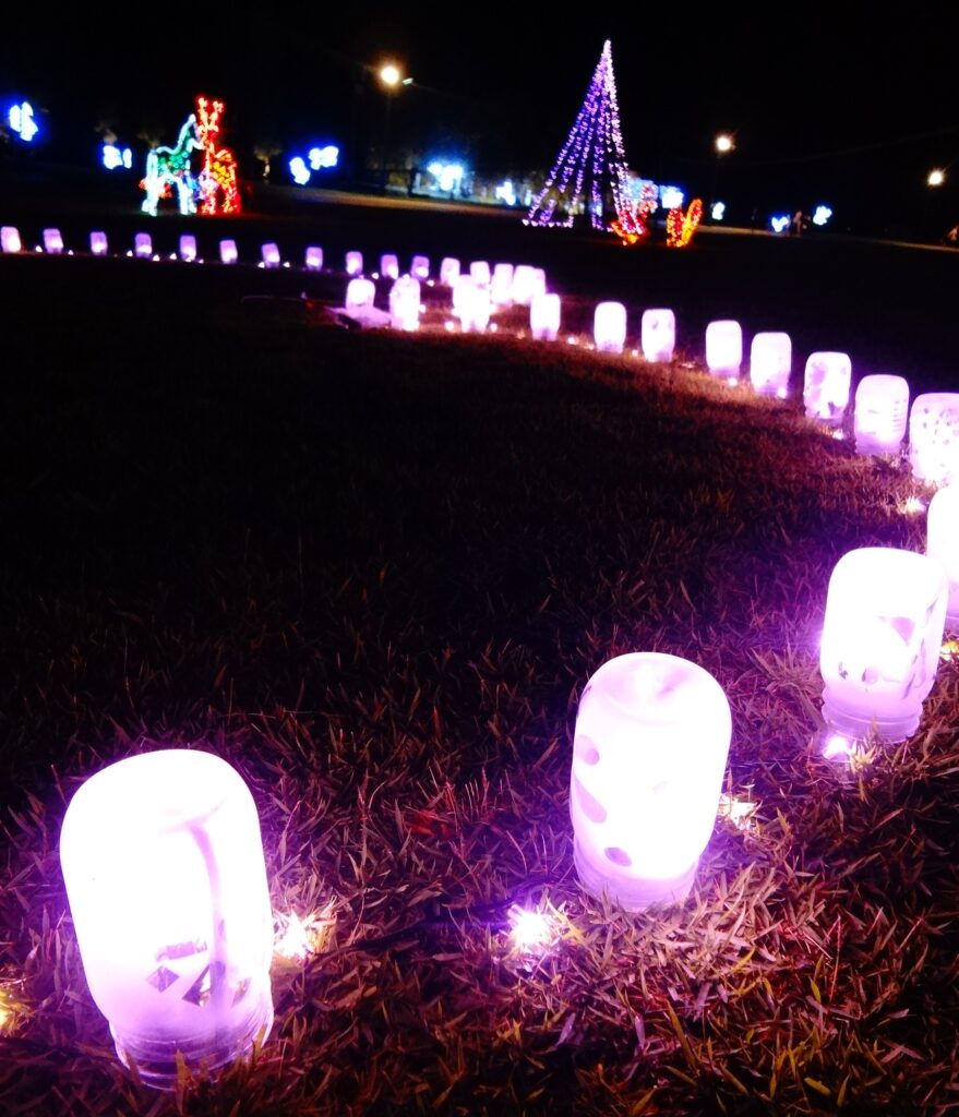 ピンクのライトが入ってかわいく光ります